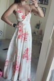 This dress is absolutely stunning! Unfortunately it was just a little tight around the chest for me as well as a little low cut. I usually wear a XS or small in Lulu's, and while the small would've been a better fit, it was just too low for me. - Samantha B.