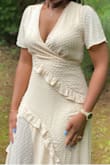 Ordered the dress in sizes M and L as I wasn't sure. The M fit perfectly. Love the material, super comfy, sexy but still classy. Got lots of compliments. Love that it wasn't see through at all. So happy I found this dress. Will try more stuff from Lulus. - Ropa D.