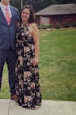Wore this dress to an August wedding.  Great material for the summer heat.  
Runs a little long if you're short. Be prepared for that alteration. 
I look forward to wearing this dress again. - Sergia N.