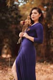 This dress is perfect forest princess vibes. It hugs perfectly, but for bigger busts, you may want to wear a lightly lined bra. I had to secure it with a safety pin at the top a little, but overall I love this dress. - Katherine S.