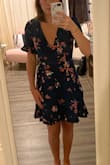 Wanted to love this dress because the color is so cute, but even though the dress fit, the cut made it seem a little grumpy. Had to return. - Jessica G.