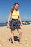 I'm obsessed with this top! It's so flattering and fits so well! Also the color is gorgeous!! - Noa G.