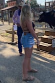 I was hesitant about this at first as I am not the smallest girl but this top made me feel cute and like I could dress it up for a night out or just a casual day out in the summer! It's soft and stretchy! - Lauren T.