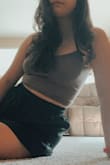 Love this bra top as an easy item to throw on instead of a bra with tshirts or just on its own. Great for those covid work-from-home days. Very comfy and stretchy! Would likely work for larger busts because of the stretch. - Julie M.