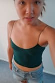 I love this brami bra top, it looks sexy and gorgeous with short jeans or skinny jeans. I feel sexy in it. I would buy this in other colors if they were available. - Jenny L.