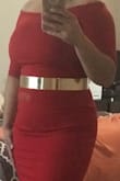 Pros
On time delivery
Quality Material
Fitting
Pretty Dress
Can be accessorized with various belts
Cons
More like a tomato red ( I thought it would be deeper tone of red than it actually is)
The sleeves had little to no give so if you have thicker arms be prepared to tussle a bit
So yes, I listed cons but honestly they aren't deal breakers (well the color is for me) and I DO recommend it. The dress fits well and to be honest, I think it's 1) the color doesn't compliment my skin tone and 2) my body shape doesn't compliment the dress...it happens! Had I gotten an XL it would've been more of an office casual look...this was purchased to be worn at a wedding (and I'm single, wink).
Going back to my comment... I recommend it, just know the red is not that deep sexy red color you may be looking for!!
PS- I cropped the messy room not knowing they'd make me crop my pic at upload so sorry it's not the best. - Jessica W.