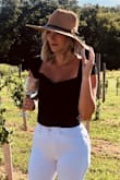 This hat is the perfect size and goes well with both summer and fall outfits. My go-to winery hat :) - Ashley R.