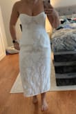 I love this dress! I do think it's better for a smaller chest so I honestly wouldn't recommend if you have a larger chest. I love it so much I plan to hem it a little (comes down to my lower calf on me) and add straps with the fabric. I ordered my usual size, M, and everything fit perfectly. Just small in the chest area. - Michelle S.