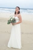 This dress was everything I wanted and more for our small beach ceremony! Light and flowy, it looked incredible in all our photos. When ordering, I wasn't sure if I would like the cream color, but I ended up loving it. I highly recommend this dress if you're looking for a casual but gorgeous option. - Leslie H.