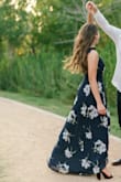 Beautiful dress! The wrap allows the dress to hug your waist beautifully and love how different the shoulder straps are! Such a fun, flowy dress whatever the occasion may be. Slightly a little long, even with heels. - Yelena L.