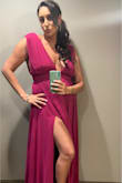 Wore this dress to a wedding and got compliments all night! The material was breathable and not hot. The shoulders had a wonderful strip on non slip material built in to make sure nothing got exposed - Kelly S.