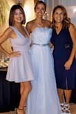I had to get a more casual dress after having to change my wedding date a couple of times and this dress was perfect. I ordered an S and everything fit just right. I had to get a bedazzled belt because without it the dress does look too simple. - Carolina A.