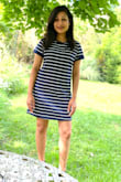 This is a well made nice ho to casual cute dress, however I am hoping that it shrinks upon washing. I would like it better more snug and little shorter on me, I am 5.2 and 105 Lbs - Shweta M.