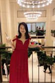 Gorgeous dress, I wore it to my company holiday party and was complimented by everyone. It is quite long so I had to get it hemmed but I expected that for maxi dresses. - Hyegin C.