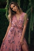 This dress runs a little large in the top but is so classy and elegant and the color is gorgeous!! Definitely recommend - Alexa A.