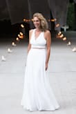 I loved this dress the moment I set eyes on it.  The design And price are great but execution and comfort leave somethingS to be desired. The top with its cut out details and bottom with slim Aline maxi length flow seemed perfect for my stay home wedding.  I loved it when I received it and tried on and after being altered loved how I looked and felt on the wedding day.  Many compliments on it,  Most Especially my husband loves It!
Back to the fabrication:
the top too big and the bottom waist was slight to snug. I ordered the XS because S was unavailable.  I would have had to alter that either way.   I had the skirt hemmed a bit shorter and the waist let out an inch. The top I had altered so would not be so big. The look of this dress is fab! The way it is made could be a lot better. It needs a better Zipper For the top. one used is cheap. The skirt could have slight elastic in the waist inseam So that there is a little leeway, either way, to loosen or tighten.
Will shorten the skirt and wear in new way. - Pnina J.