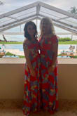 Love this dress! Very flattering and comfortable. The waistline allows for a couple drinks and you don't feel gross and bloated. And as always, pockets are a plus! I'm the shorter brunette in an XS. - Elizabeth S.