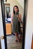 The dress fits really nice and not too long just at my knees. Really comfortable dress to go out in. Needed no alterations. - SHAUNA D.