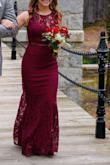 I have worn this as a winter bridesmaids dress as well as to a formal work party. It fits snugly but is very flattering. Can't wait to have another occasion to wear it!  It was hemmed, Lulus tends to run long anyway. - Lindsay L.