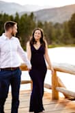 This dress hugs your curves and makes your butt look amazing in photos. It made my engagement photos very special and would recommend this to anyone! - Marlene M.