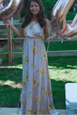 The color of this dress is so pretty and it is comfy. The chest area can be a little loose, so it's important to adjust the straps in the back properly, but other than that, the dress is perfect! - Jovana K.