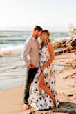 This dress was perfect for my beach engagement pictures! I have it 4 stars because it is a true wrap dress so sometimes that was annoying. It's a lot of dress at the bottom so was kinda hard to walk in. But stunning on so worth it!
(Photo cred "Abbyjeannephotography" on Instagram!) - Lauren B.