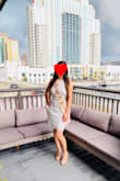 The XS was prefect but a bit snugged so I went with the Small instead. It was a perfect dress for my bridal shower! - Anina P.