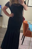 Very photogenic dress, a little heavy to walk and dance in, was having to pull and adjust all night. - Brittney L.