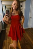 This dress is adorable. It fits perfect and I can't wait to wear it for Christmas. Lulus never disappoints. - Katrina W.