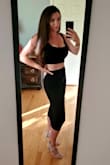 I love this outfit but make sure to order a size smaller. It truly runs big. - Dina L.