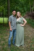 I absolutely loved this dress, I ordered for a photo shoot with my boyfriend that turned out to be a surprise engagement shoot! The material does wrinkle a bit easy. And I probably would've sized up just due to the tightness in the chest and me struggling to keep the girls covered. But overall am very happy with it. - Kayla S.