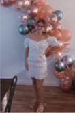 I wanted to have a super girly and pink birthday so this dress was perfect! Literally got compliments from every girl that night on this dress! I wore my sleeves off the shoulder but you can definitely wear them normally too. - Bailee R.