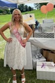 Loved this dress for my bridal shower! I ended up taking out the layer of tulle since it made me feel a little like a cupcake. I run between a small and medium in Lulus, I ordered the small and this dress was a little tight in the bust but perfect everywhere else. - Kelly B.