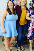 I'm a 36K and this dress was sooo cute for a wedding shower. - Heather P.