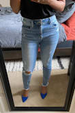 I've been eyeing these for a while so I finally bought them, and I'm so happy!! They fit perfectly and are honestly my favorite pair of jeans in my closet right now. - Donna L.