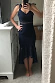 Very flattering dress!! Would have kept but loose fabric in armpit area. Couldn't size down to a XS because then would have been too tight on my hips/butt. If you don't have big hips and have a smaller back/torso I think you could get away with sizing down. Otherwise I would stick to your normal size! - Taylor B.
