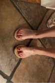I'm pretty much a standard size 9 all the way around, and I prefer the thinner shoes because my feet aren't that wide. These work great for me, but I can see how someone with wider feet wouldn't love these. They match with everything and are so comfy to wear. Can't wait to break them in! - Justine B.