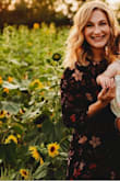 This is now my go to dress for all things. Fall wedding, yup! Photo shoot, yup! Winter event, done! It fits effortlessly. The sleeves are lovely. There is a Spaghetti strap black slip dress Underneath and the dress is shear but not easily see through. I wore it for a photo shoot on a hot night and it was so comfortable and flattering. - Kelly M.