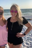 I'm 5'4 and it was a tad short for me, but not to the point I wouldn't wear it. The material is thin, but it makes it nice for a hot day - Cassie R.