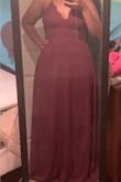 Wow, I can't say enough about this beautiful dress! After tightening the straps, it fit perfectly! I was so, so sad that I had to return it because of a color change for the wedding party, but I'll definitely be buying this again when I have the money. One the best fitting dresses that I've ever worn. - Madison K.