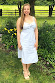 This is my favorite dress. It's so cute. I don't even have to wear a bra with it because it's so supportive, and that's saying something, considering I'm a D or DD cup. My only complaint is that it gets pretty wrinkled when I wash it, so I have to iron it every time. - Maike H.