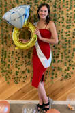 Another Lulus dress that would be super flattering on most body types. Loved it for my bachelorette party! - Emily A.