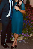 I bought this as a backup wedding dress, and ended up loving it more so I wore it instead! The small fit perfectly, was comfortable and not restrictive (but still accentuated my curves) so I could move around and dance no problem. Not a braless kind of dress for me, so I just wore a strapless bra, worked great. Happy to have this gem in my closet now. - Lena G.