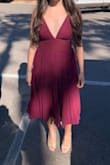 Wore this dress to a wedding and got so many compliments! The length is great and material is flowy. Definitely order true to size as there is no stretch to the material. - Cerriana L.
