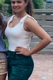 Bras can show in the back, but material is super comfy. The simplicity of it adds playful elegance to any outfit! - Sophia B.