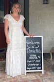 This dress fits perfectly and is well made! Loved the way I felt and looked in it at my bridal shower :) - Danielle P.