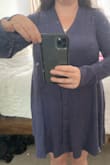 Very soft fabric. But I'm not crazy about the fit. It trapezes to the side like it's going to have pockets but doesn't. Also, neckline is higher than it looks in the photos and the buttons do not have buttonholes so you can open up the neckline. Kind of bummed, so I will be returning. - Julia N.