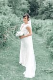 I could not bear to overspend on a dress for our wedding and this was everything I was looking for and more! This dress is lined and SO well-made for the price! I had it hemmed by my tailor and the mermaid flair still remained intact. This dress is so versatile and can be styled to fit whatever your dream is! I was so thrilled with my look and no one could believe this dress didn't cost thousands. It's my little secret. :)
*Runs a little large in the bust. I am a 34C and the dress loosened a bit as I sweated-- July COVID wedding!* - Corianne S.