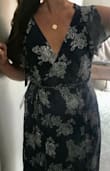 Love this dress! Can be dressed up or dressed down. Wore this for an outdoor gathering and out to dinner. Very comfortable and flattering. Only had to put a stitch in at the top so it would not plunge too low. - Jessica J.