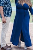 This dress is sooo amazing!!! I wore it for our enhancement photos and it was perfect! The dress flowed and accentuated my body in all the right parts! I would highly recommend this dress. I am very busty and the XL worked great! - Cynthia M.